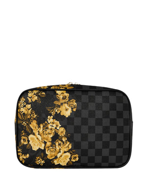 SPRAYGROUND Sprayground Pochette Gold Floral Remix Toiletry Brick - Fantasia