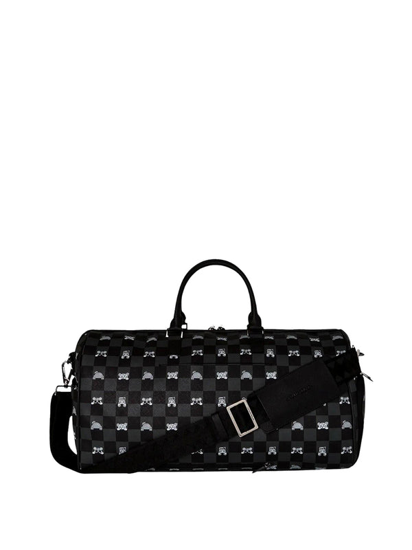 SPRAYGROUND Borsone Sprayground Peeking Character Check Duffle - Fantasia
