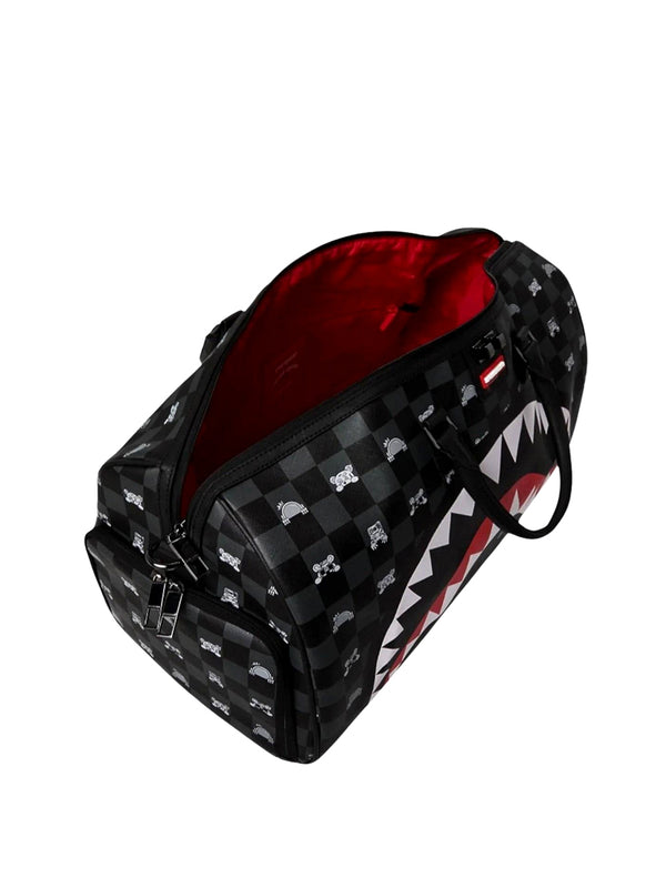 SPRAYGROUND Borsone Sprayground Peeking Character Check Duffle - Fantasia