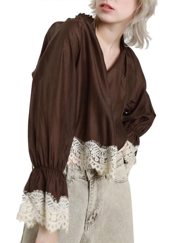 SUSY MIX Blusa Pizzo Susy Mix - Moro