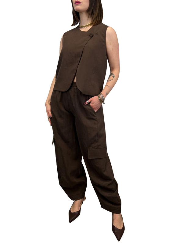 SUSY MIX Completo Giacca e Pantalone Susy Mix - Moro