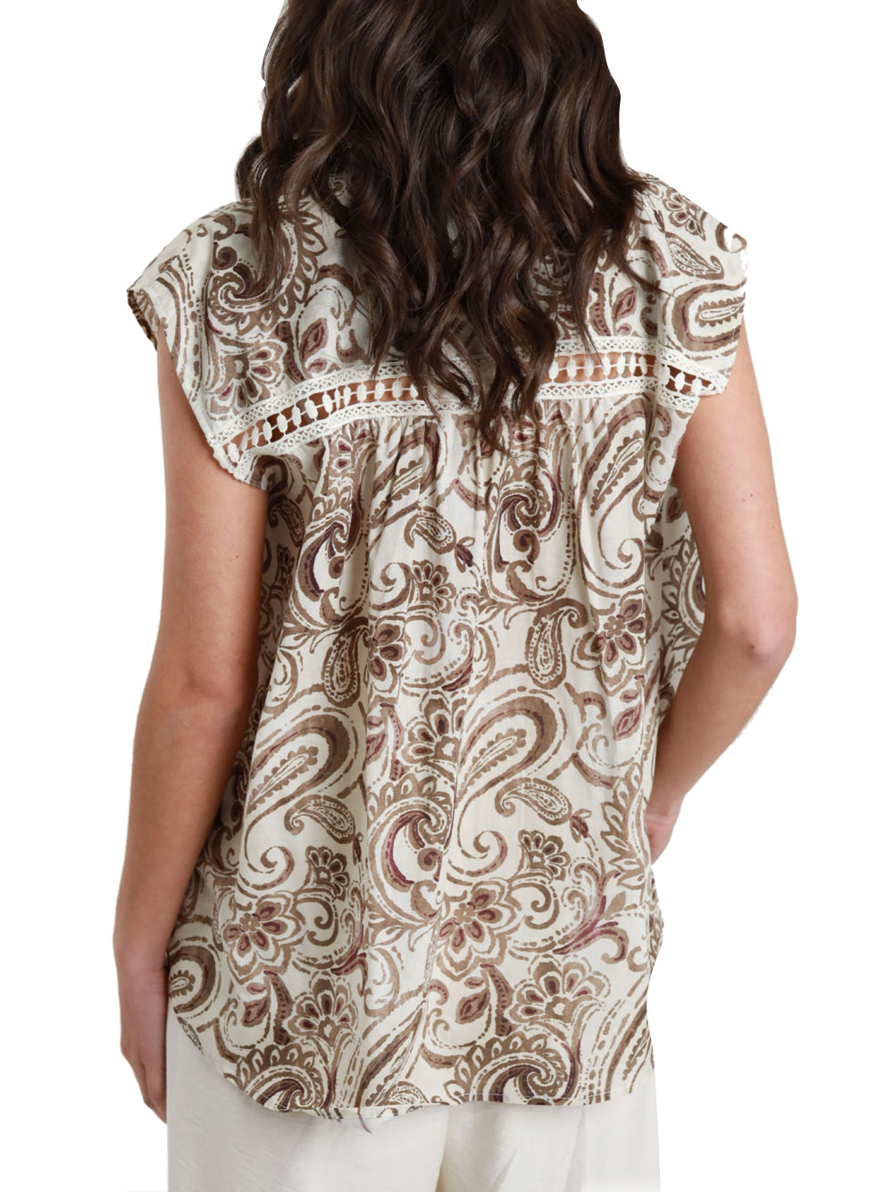 SUSY MIX Camicia Casual Fantasia Passamaneria Susy Mix - Tabacco