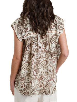 SUSY MIX Camicia Casual Fantasia Passamaneria Susy Mix - Tabacco