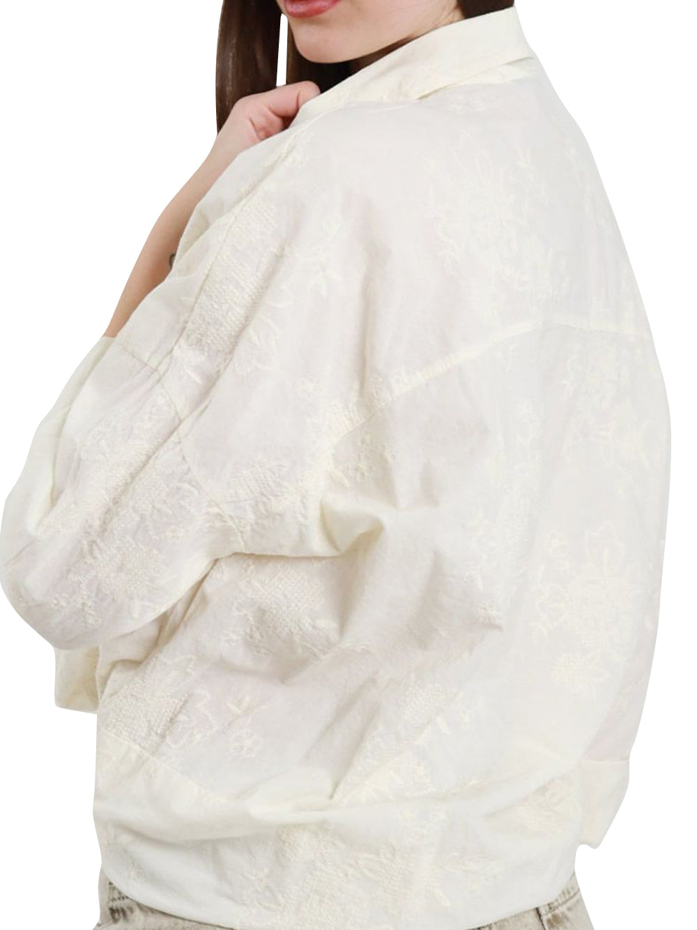 SUSY MIX Camicia Casual Ricamo Susy Mix - Burro