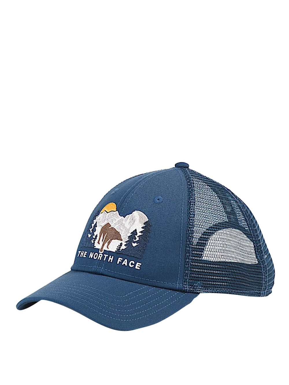 THE NORTH FACE Cappellino The North Face Trucker Mudder con grafica ricamata Blu