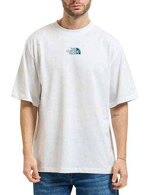 THE NORTH FACE T-Shirt Liquid Logo Oversize Short Sleeve Tee The North Face - Bianco