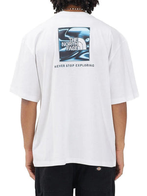 THE NORTH FACE T-shirt Liquid NSE Box Oversized Graphic The North Face - Bianco
