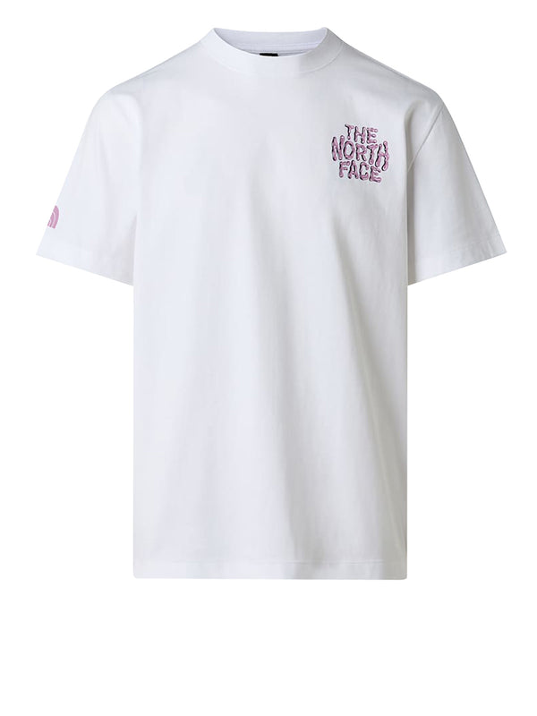 THE NORTH FACE T-shirt Drip Logo Relaxed The North Face - Bianco