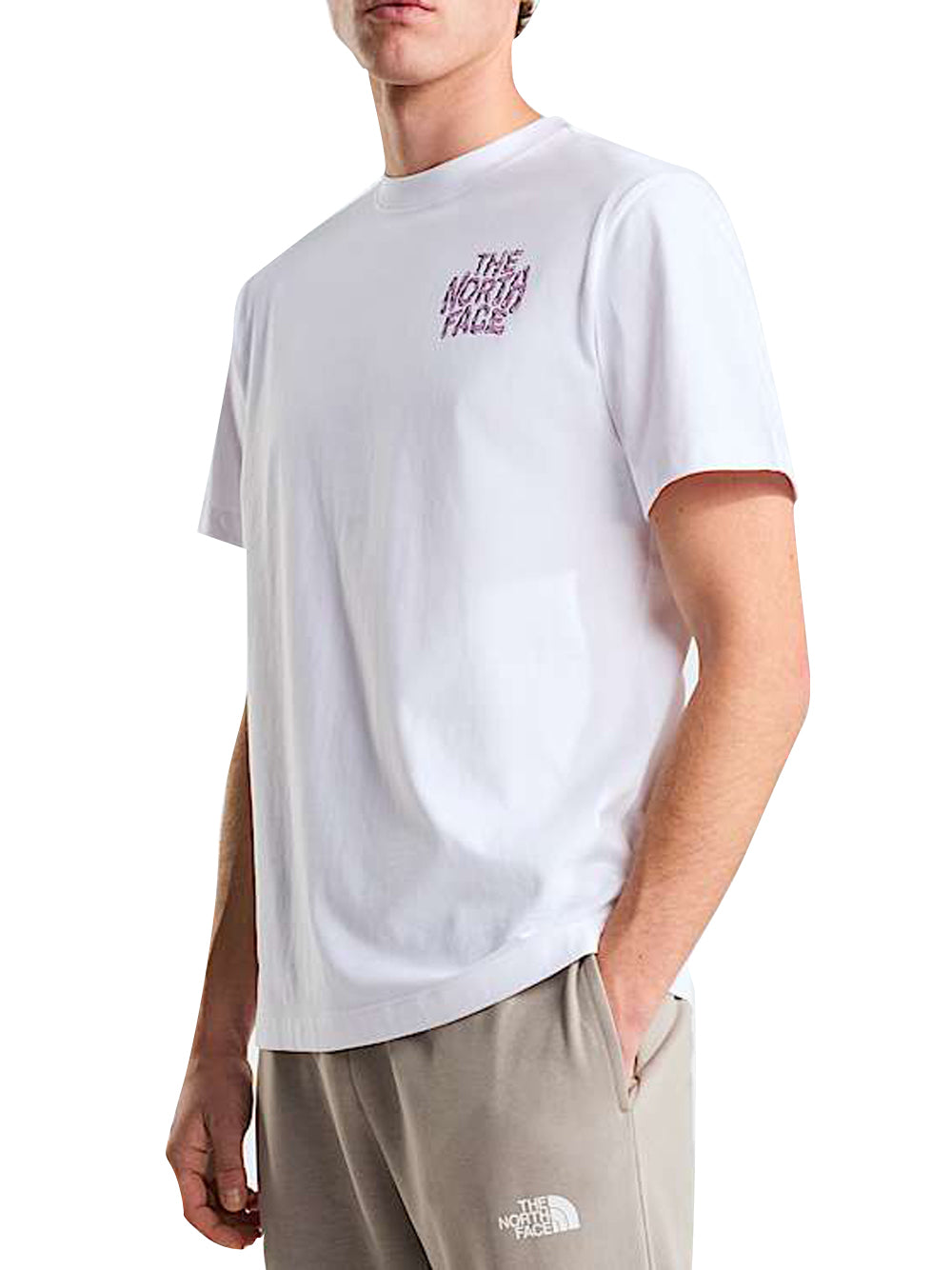 THE NORTH FACE T-shirt Drip Logo Relaxed The North Face - Bianco