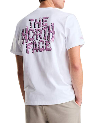 THE NORTH FACE T-shirt Drip Logo Relaxed The North Face - Bianco