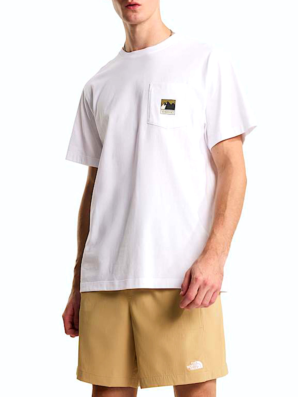 THE NORTH FACE T-shirt Mountain Logo Relaxed The North Face - Bianco