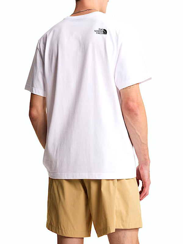 THE NORTH FACE T-shirt Mountain Logo Relaxed The North Face - Bianco