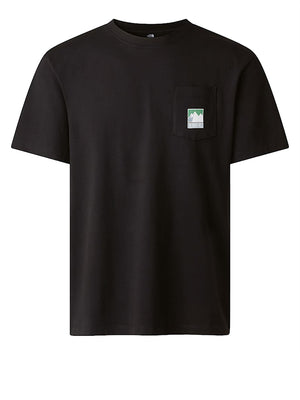 THE NORTH FACE T-Shirt Mountain Logo Relaxed The North Face - Nero