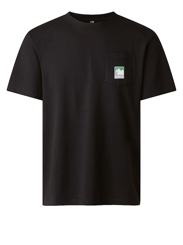 THE NORTH FACE T-Shirt Mountain Logo Relaxed The North Face - Nero