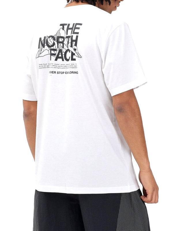 THE NORTH FACE T-Shirt Mountain Sketch Regular Short Sleeve Tnf The North Face - Bianco