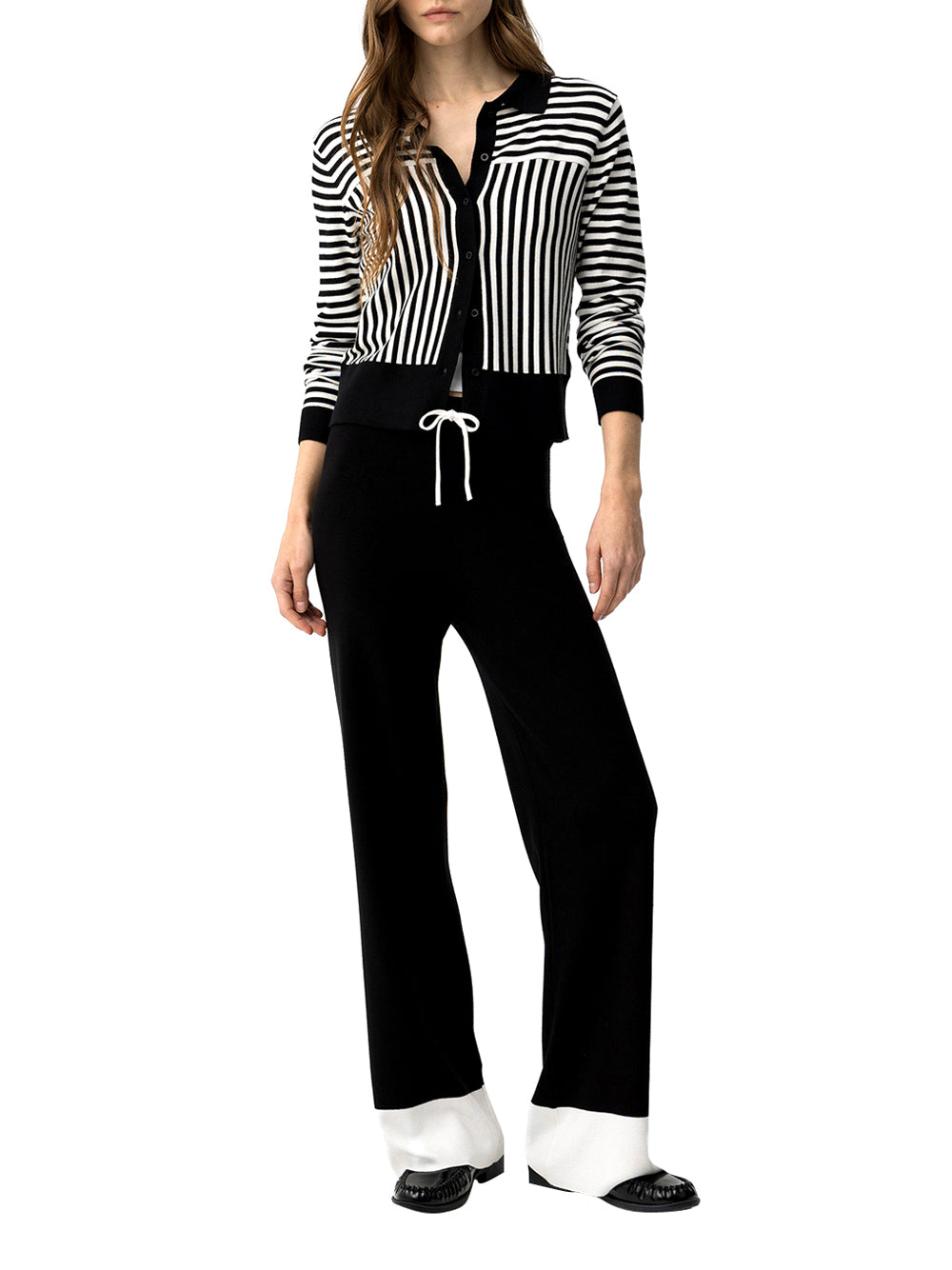 TIFFOSI Pantalone Tiffosi Granger - Nero/Bianco