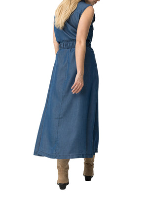 TIFFOSI Abito Midi Tiffosi Lichiony - Denim