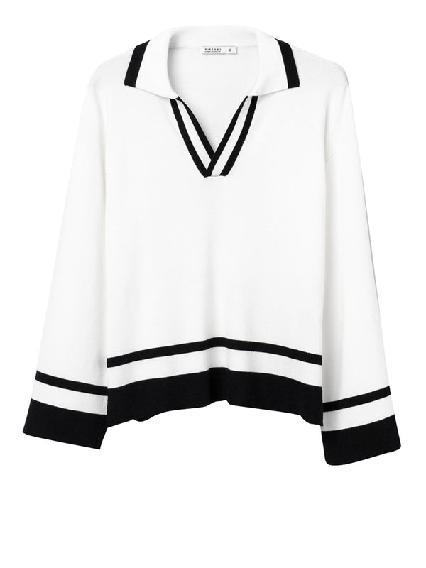 TIFFOSI Maglia Tiffosi Granger - Bianco/Nero
