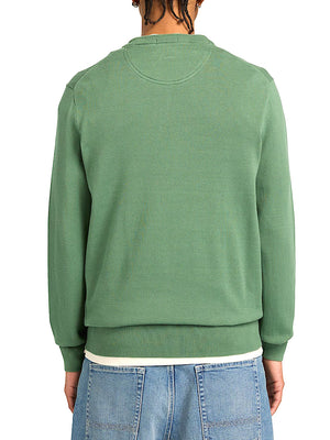 TIMBERLAND Maglione Timberland in Cotone Williams River da Uomo Verde Scuro