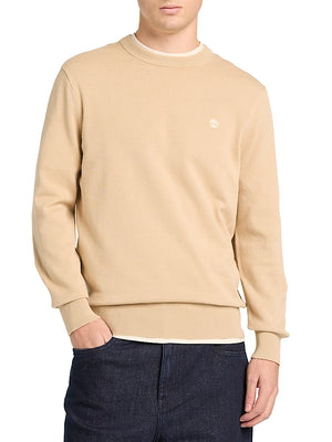 TIMBERLAND Timberland Maglione in Cotone Williams River da Uomo Beige