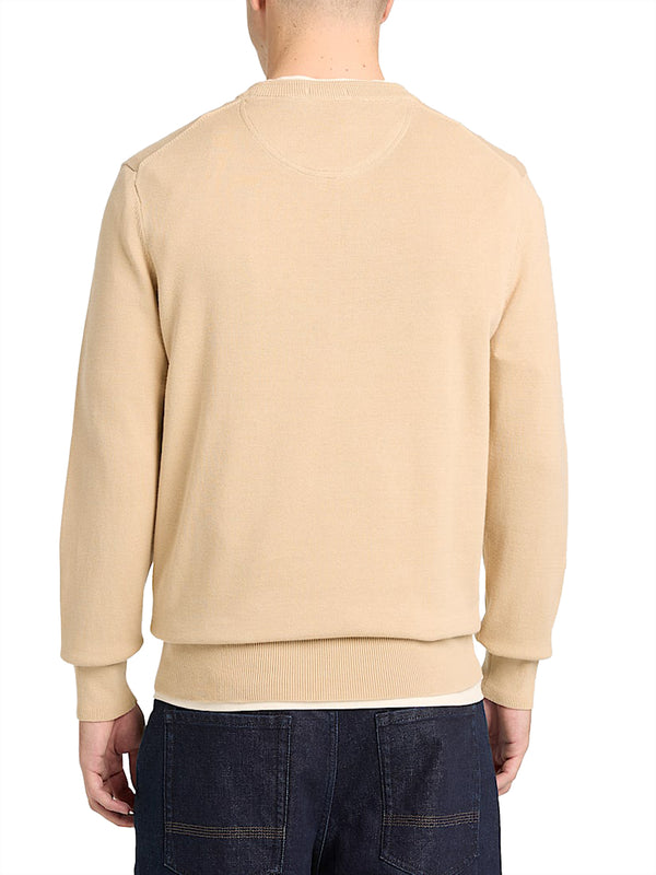 TIMBERLAND Timberland Maglione in Cotone Williams River da Uomo Beige
