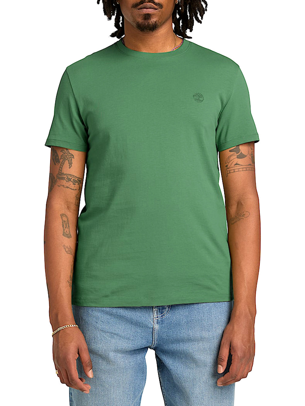 TIMBERLAND T-shirt Timberland a Maniche Corte Dunstan River da Uomo in verde scuro