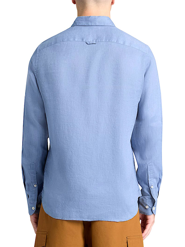 TIMBERLAND Camicia Timberland In Lino Mill Brook - Blu