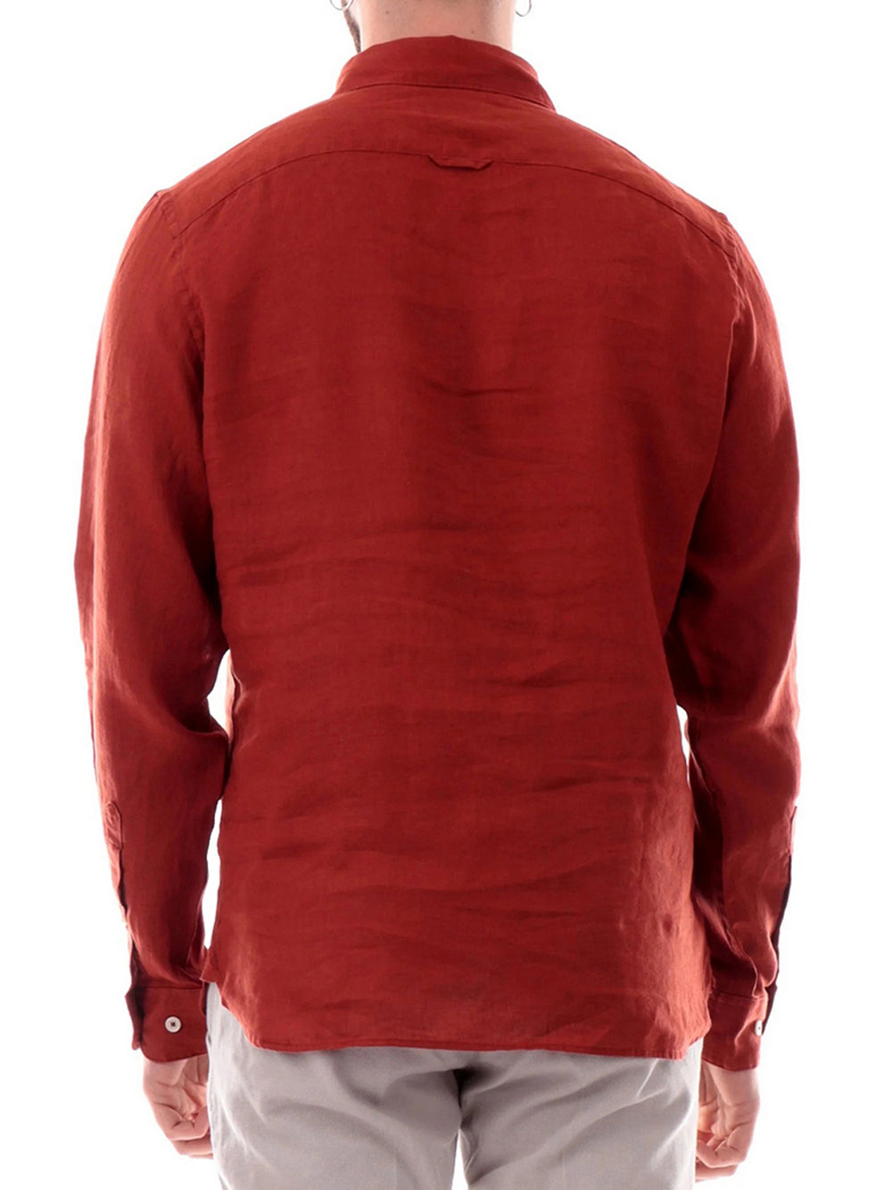 Timberland Camicia Timberland In Lino Mill Brook - Rosso