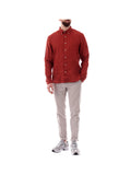 TIMBERLAND Camicia Timberland In Lino Mill Brook - Rosso