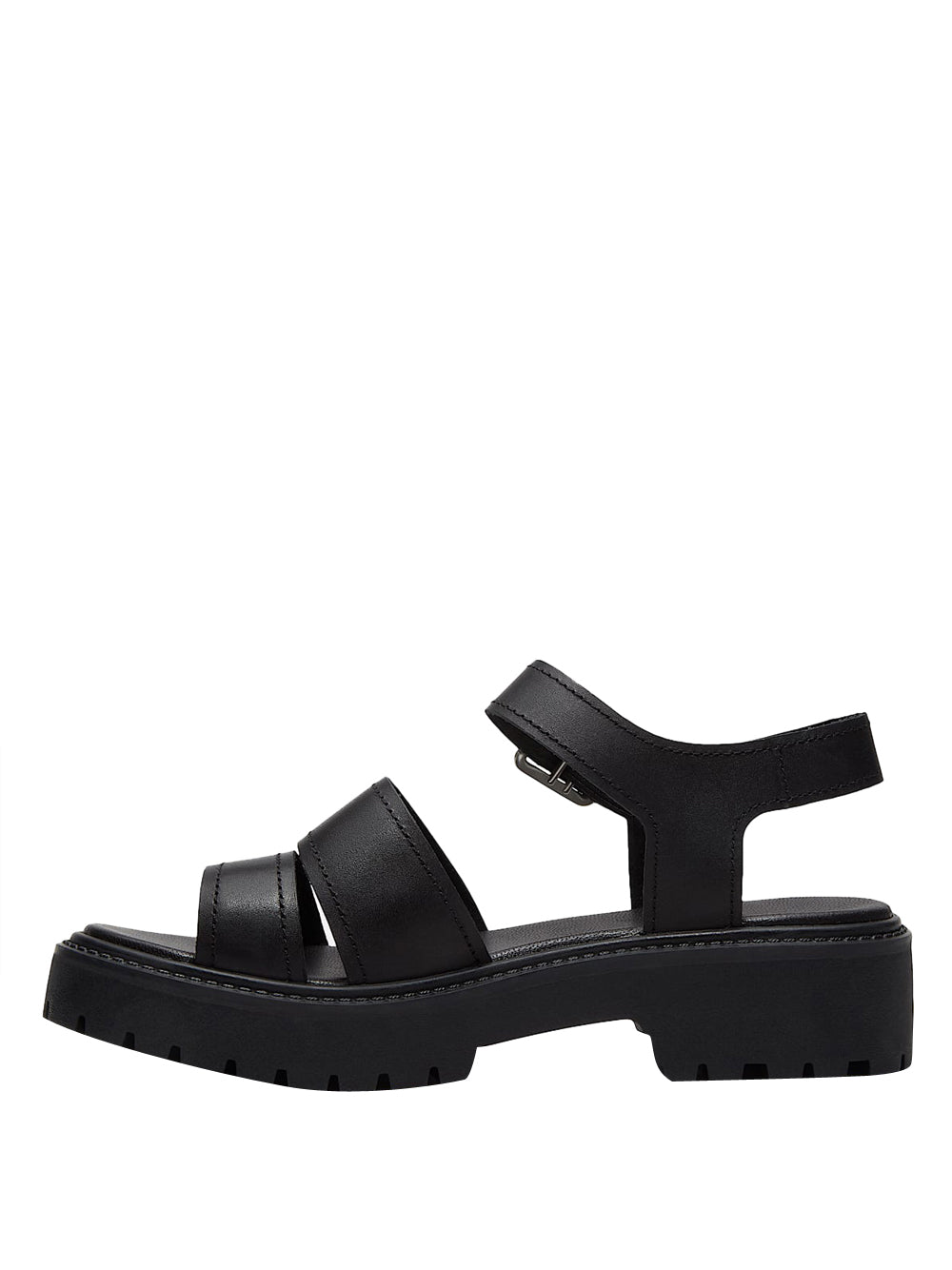 TIMBERLAND Sandalo Timberland con Plateau e Cinturino sul Retro Stone Street da Donna Nero