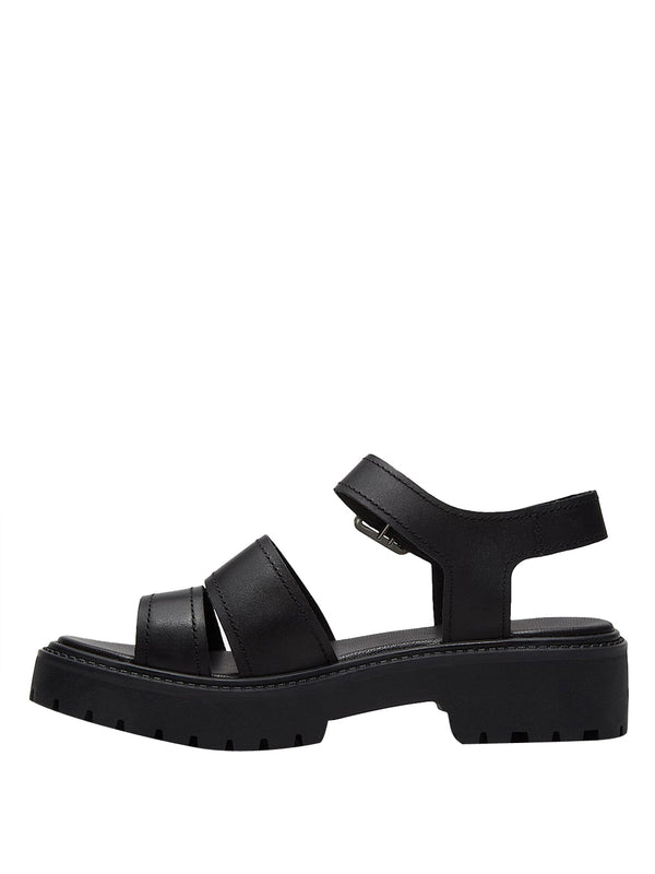 TIMBERLAND Sandalo Timberland con Plateau e Cinturino sul Retro Stone Street da Donna Nero