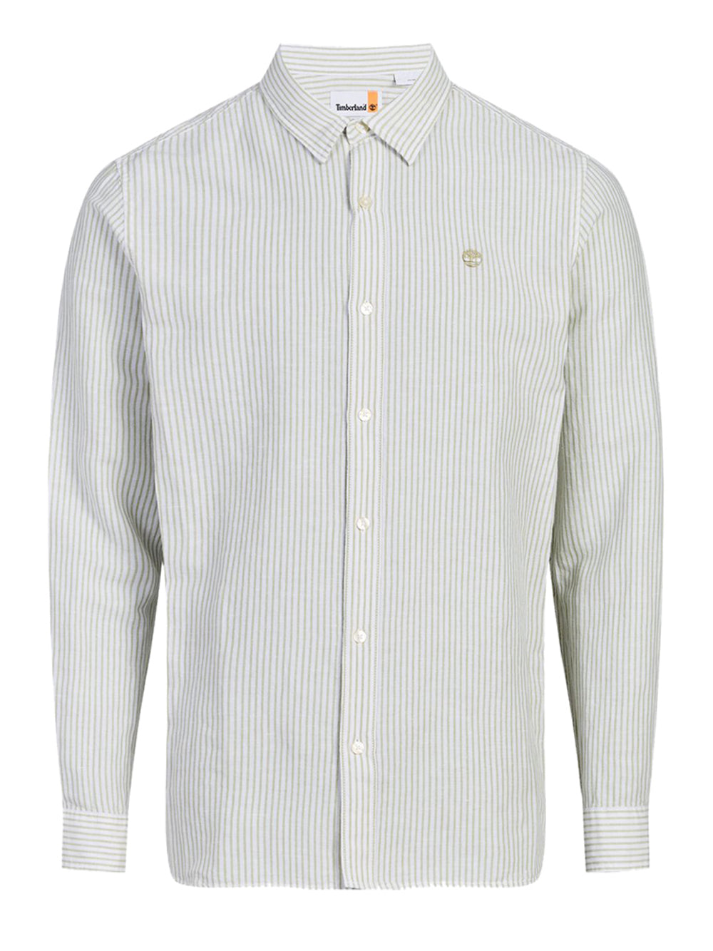 TIMBERLAND Camicia Timberland Mill Brook Linen Striped Regular - Bianco Verde