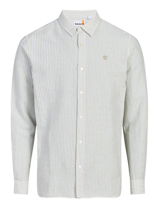 TIMBERLAND Camicia Timberland Mill Brook Linen Striped Regular - Bianco Verde