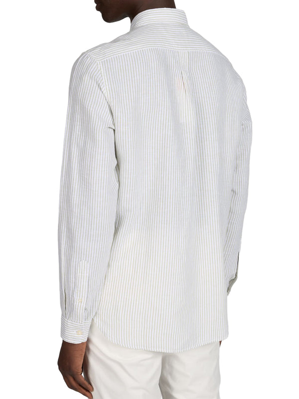 TIMBERLAND Camicia Timberland Mill Brook Linen Striped Regular - Bianco Verde