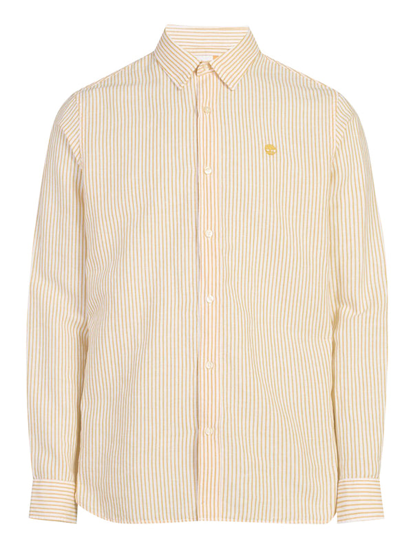TIMBERLAND Camicia Timberland Mill Brook Linen Striped Regular - Bianco Giallo