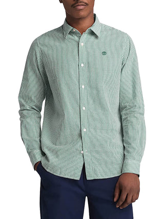 TIMBERLAND Camicia Ls Seersucker Striped Timberland - Verde