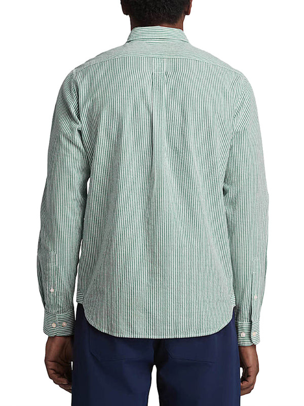 TIMBERLAND Camicia Ls Seersucker Striped Timberland - Verde