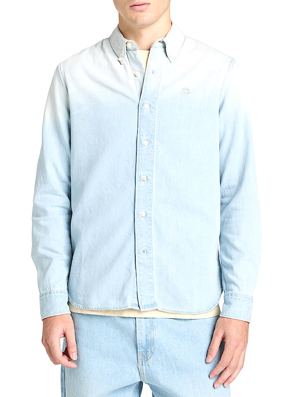 TIMBERLAND Camicia Timberland in Denim da Uomo in blu chiaro