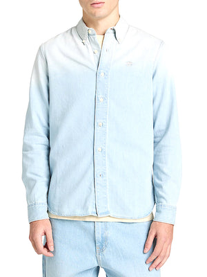 TIMBERLAND Camicia Timberland in Denim da Uomo in blu chiaro
