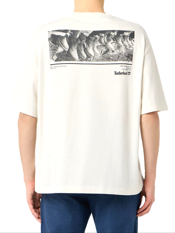TIMBERLAND T-shirt Timberland "Archive Boot" All Gender - Bianco