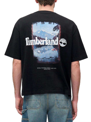 TIMBERLAND T-Shirt Timberland Outdoor Photo Back Graphic Tee - Nero