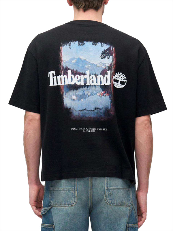 TIMBERLAND T-Shirt Timberland Outdoor Photo Back Graphic Tee - Nero