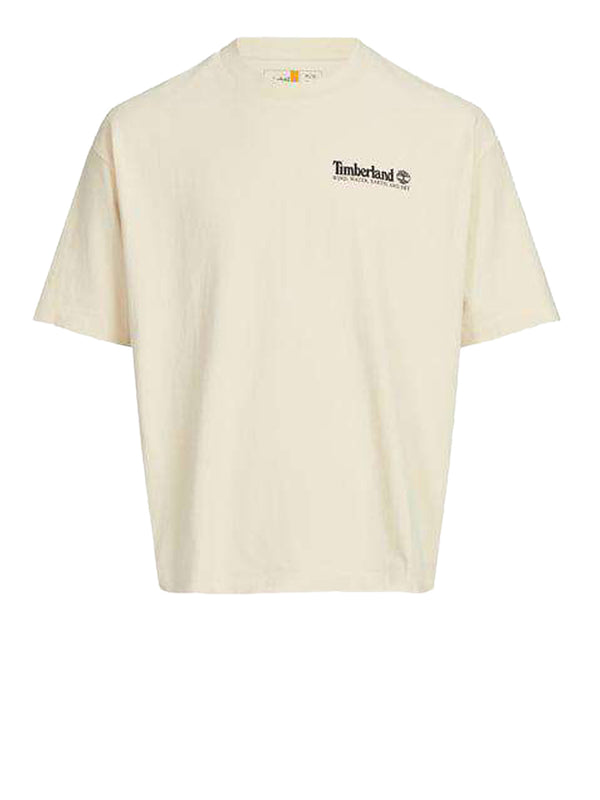 TIMBERLAND T-Shirt Timberland Outdoor Photo Back Graphic Tee - Beige
