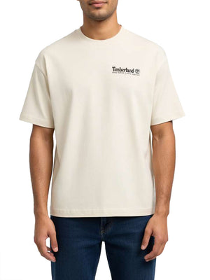 TIMBERLAND T-Shirt Timberland Outdoor Photo Back Graphic Tee - Beige