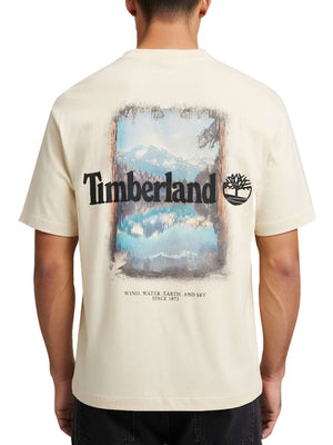 TIMBERLAND T-Shirt Timberland Outdoor Photo Back Graphic Tee - Beige