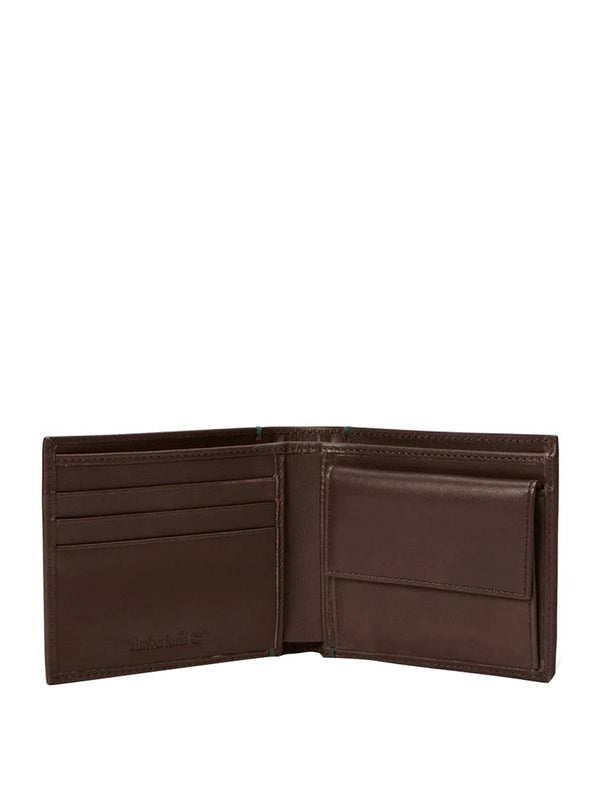 TIMBERLAND Portafoglio Riverton Leather Bi-Fold Coin Timberland - Marrone
