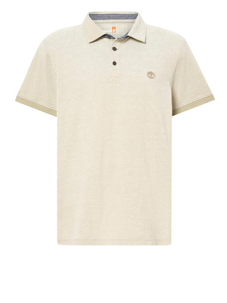 TIMBERLAND Timberland Polo Oxford a Maniche Corte Baboosic Brook da Uomo in Beige