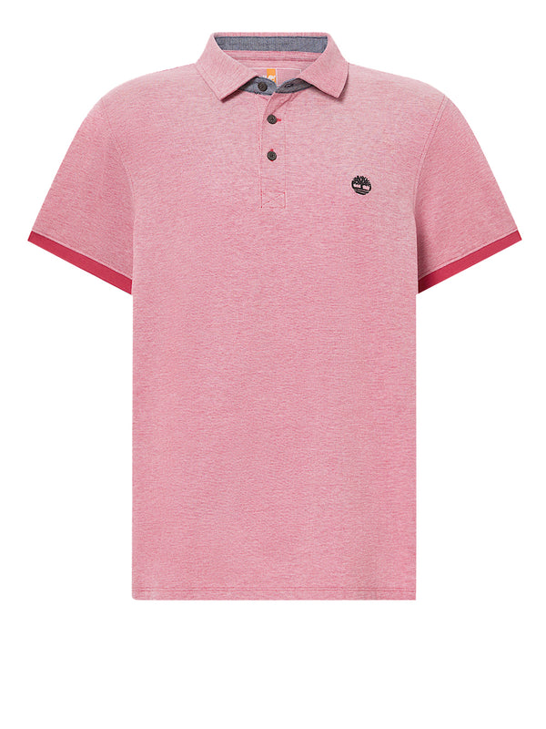 TIMBERLAND Polo Oxford Tmberland a Maniche Corte Baboosic Brook da Uomo in rosso