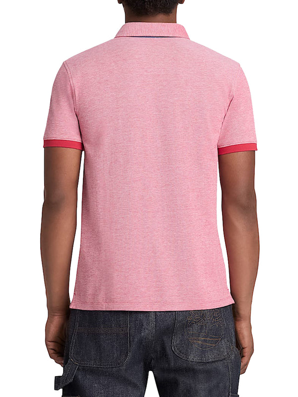 TIMBERLAND Polo Oxford Tmberland a Maniche Corte Baboosic Brook da Uomo in rosso