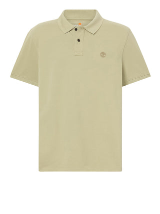 TIMBERLAND Polo Timberland in Piqué a Maniche Corte Millers River da Uomo in verde